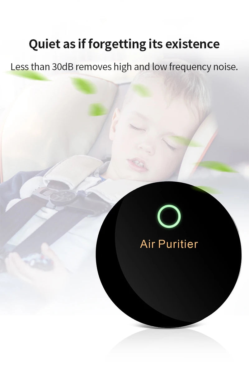 Car Air Sterilizer Purifier Usb Oxygen Cleaner Ozone Generator Air Purifier Filter Smoke Remover Smart Gadgets Car Supplies
