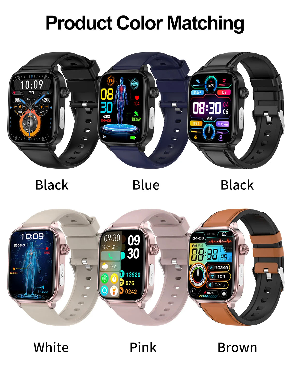 2025 New For XIAOMI ECG+PPG Blood Fat Uric Acid Health Smartwatch Men Women Heart Rate Blood Pressure Bluetooth Call Smart Watch