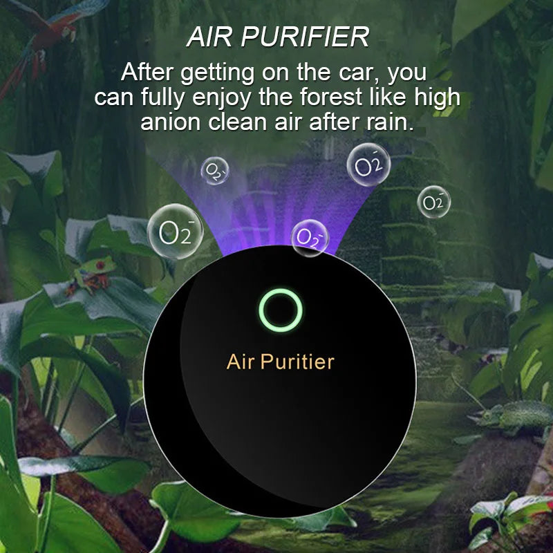 Car Air Sterilizer Purifier Usb Oxygen Cleaner Ozone Generator Air Purifier Filter Smoke Remover Smart Gadgets Car Supplies