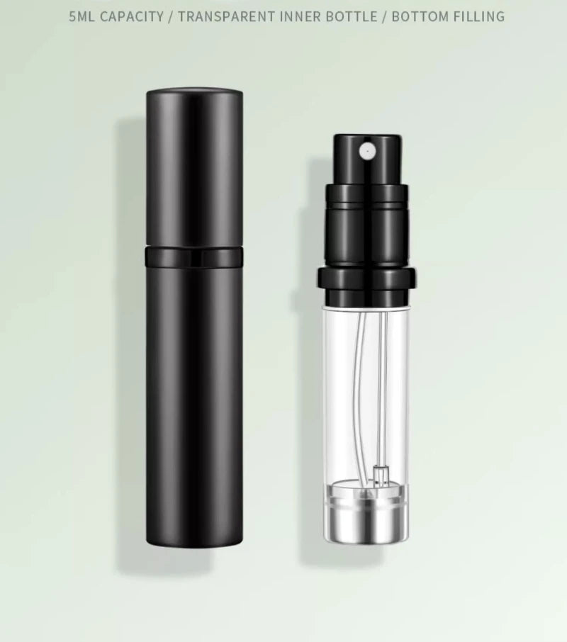 10ml 5ml Mini Bottom Filling Perfume Spray Dispenser Bottles Cosmetic Refillable Spray Atomizer Portable Liquid Container Bottle