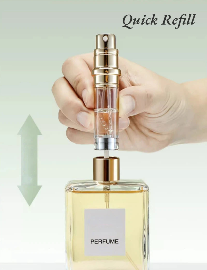 10ml 5ml Mini Bottom Filling Perfume Spray Dispenser Bottles Cosmetic Refillable Spray Atomizer Portable Liquid Container Bottle