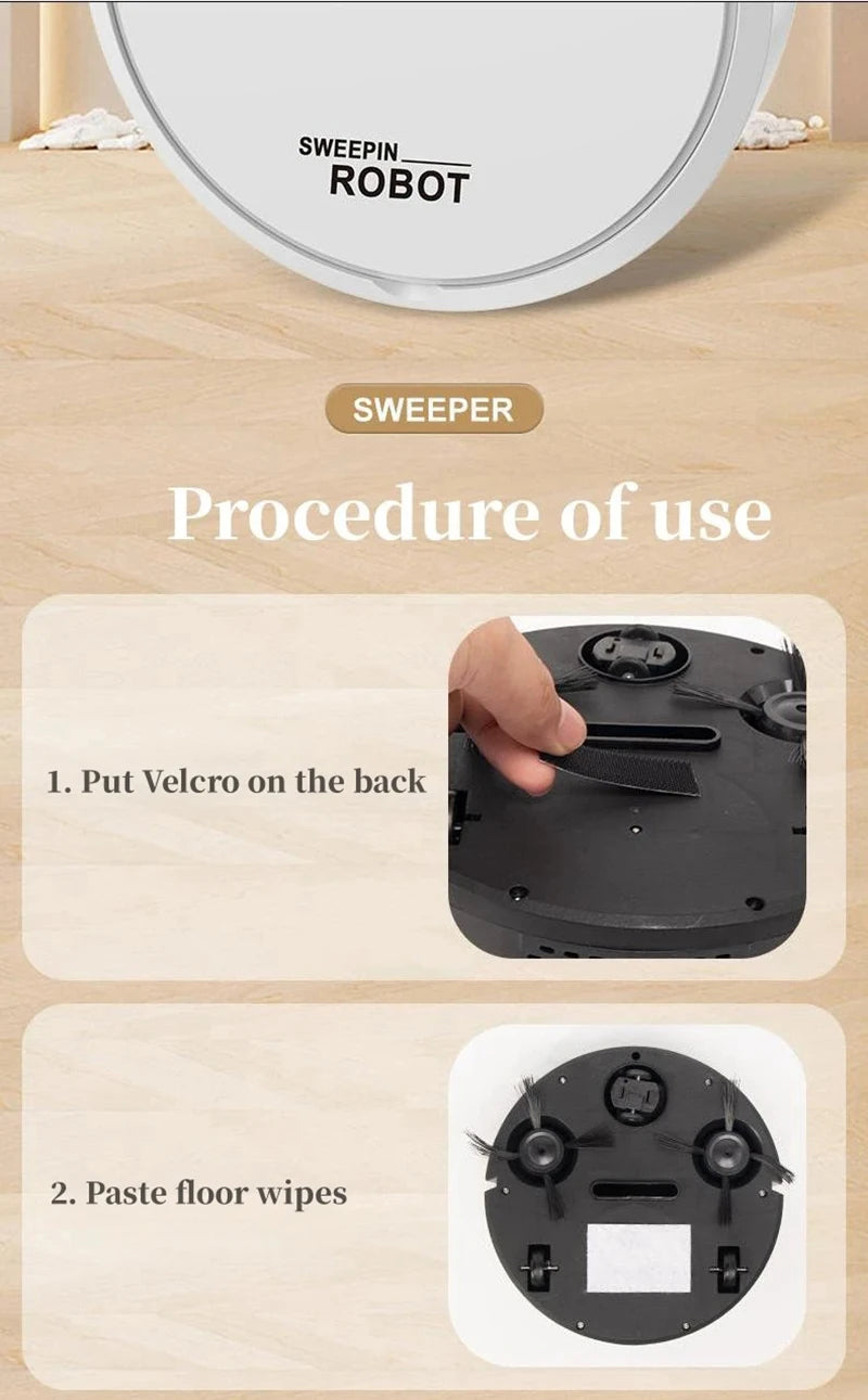Xiaomi 3-in-1Smart Sweeping Robot Intelligent Cleaner Household Rechargeable Fully Automatic Vacuum Cleaner Suction Pet Hair New