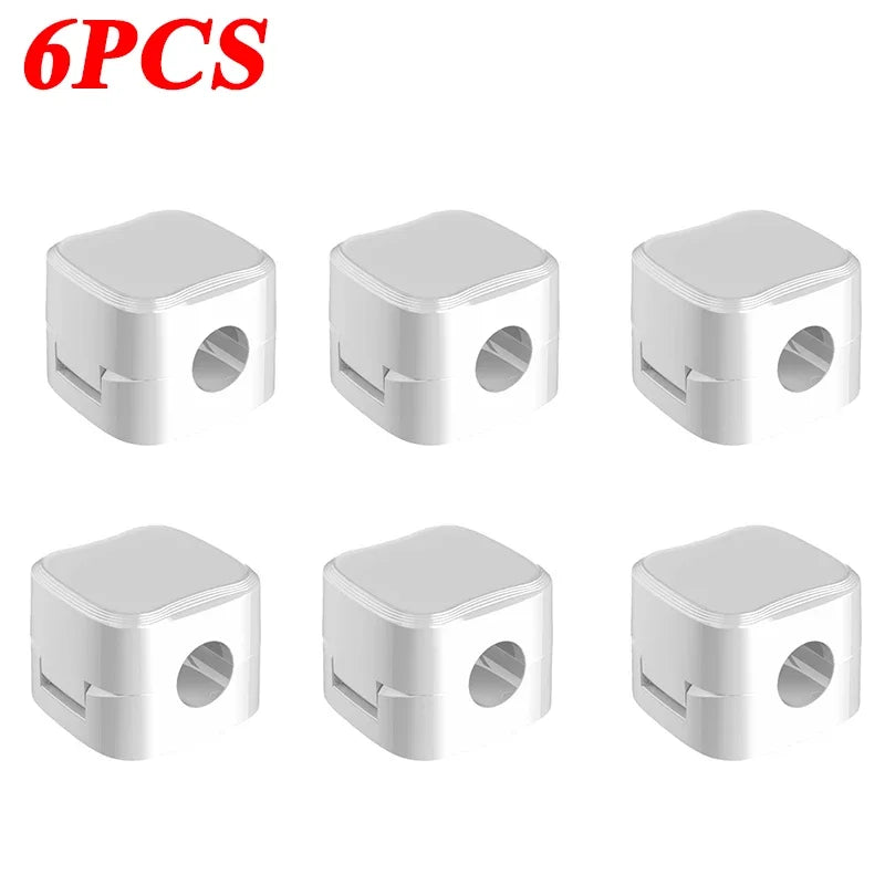 Magnetic Cable Clip Winder Holder Adhesive Wire Keeper Cord Cable Organizer Usb Charging Line Winder For Office Desktop Home