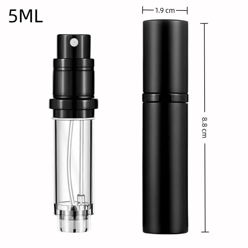10ml 5ml Mini Bottom Filling Perfume Spray Dispenser Bottles Cosmetic Refillable Spray Atomizer Portable Liquid Container Bottle