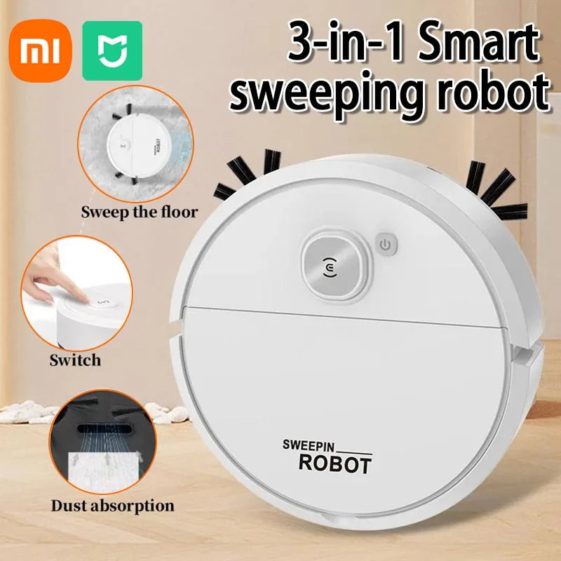Xiaomi 3-in-1Smart Sweeping Robot Intelligent Cleaner Household Rechargeable Fully Automatic Vacuum Cleaner Suction Pet Hair New
