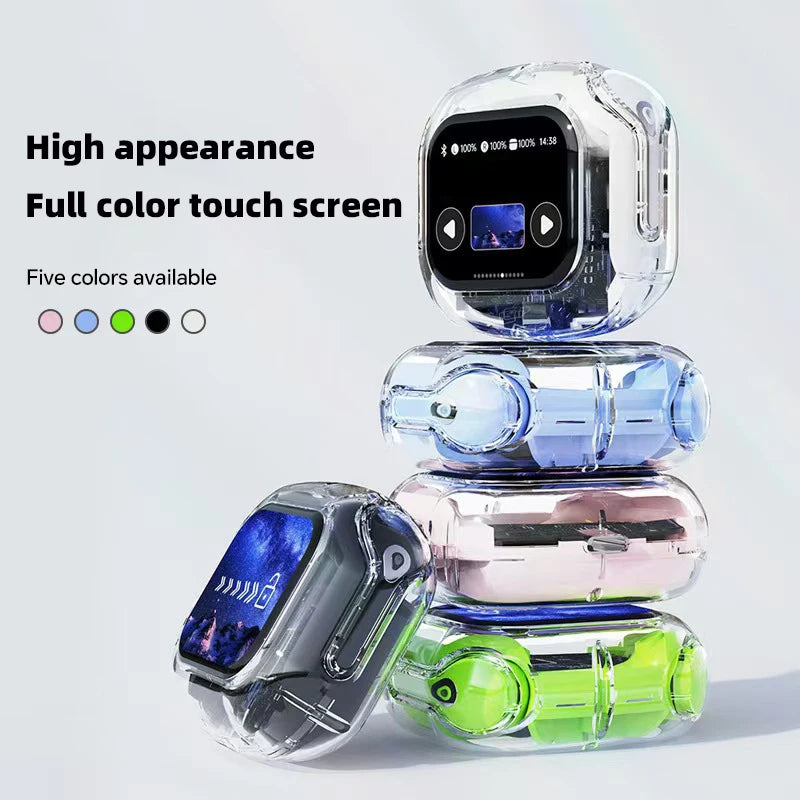Translation Headphones with Multifunction Touch Screen Smart Wireless Bluetooth Earphone HiFi Audio Quality Business Earbud