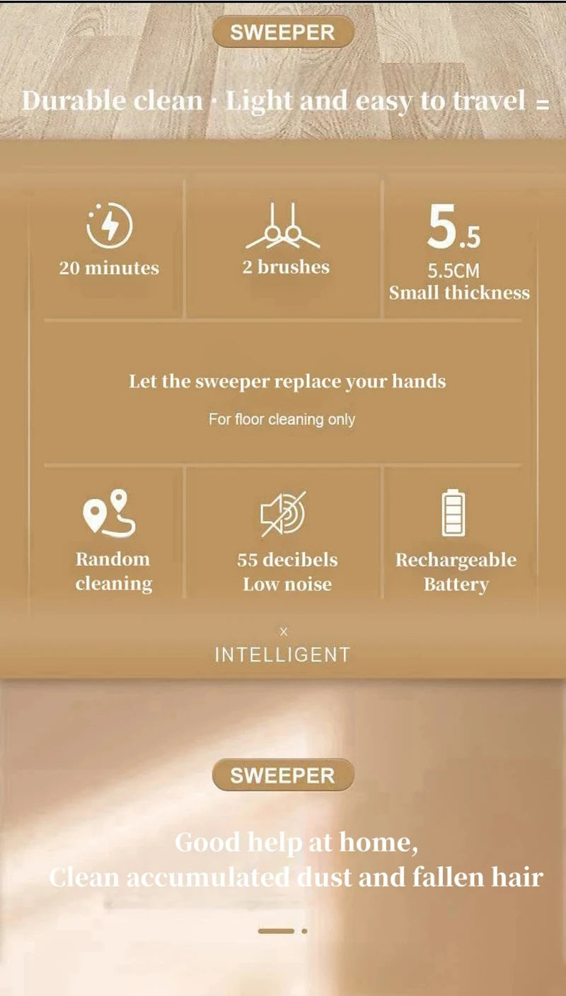 Xiaomi 3-in-1Smart Sweeping Robot Intelligent Cleaner Household Rechargeable Fully Automatic Vacuum Cleaner Suction Pet Hair New