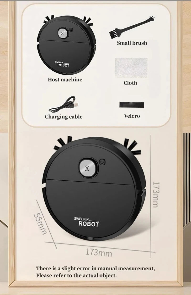 Xiaomi 3-in-1Smart Sweeping Robot Intelligent Cleaner Household Rechargeable Fully Automatic Vacuum Cleaner Suction Pet Hair New